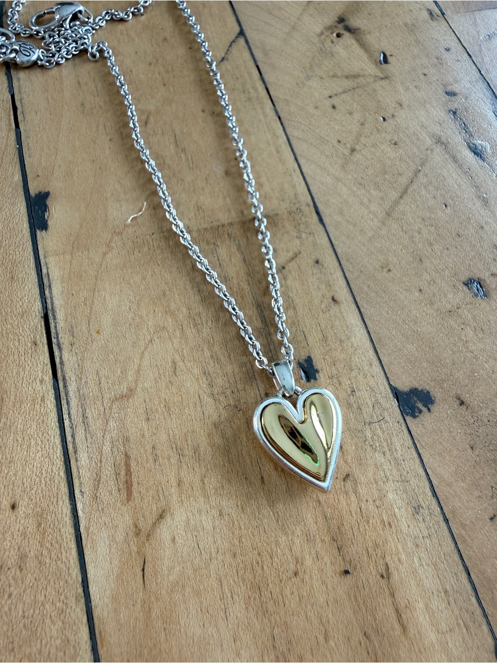 Brighton Gold & Silver Heart Pendant Necklace - Women Jewelry